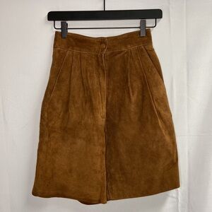 Wilsons Leather High Waist Brown Shorts